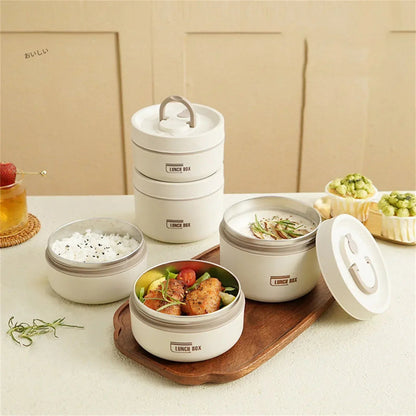Stainless Steel insulated Lunch Box,Square Thermos Hot Food Container,Nsulated Sandwich Container,insulated Snack Containermini insulated Food Jar,Multi Function Food Container for Preserving Food