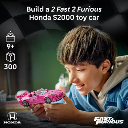 LEGO Speed Champions 2 Fast 2 Furious Honda S2000 Car Toy for Kids, Boys, and Girls, Ages 9+ - Gift for Birthdays for Race Car and Movie Fans - Includes Suki Minifigure - 77241