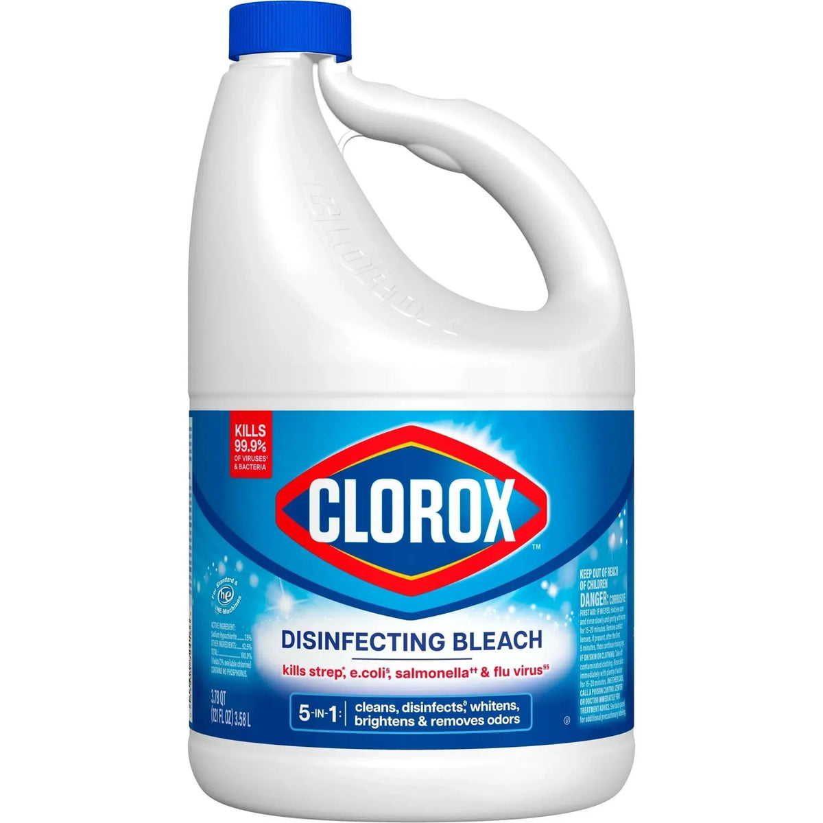 Clorox Disinfecting Liquid Bleach Cleaner, Regular Scent, 121 fl oz
