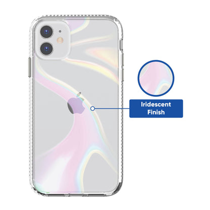 onn. Phone Case for iPhone 11 / iPhone XR - Iridescent Illusion