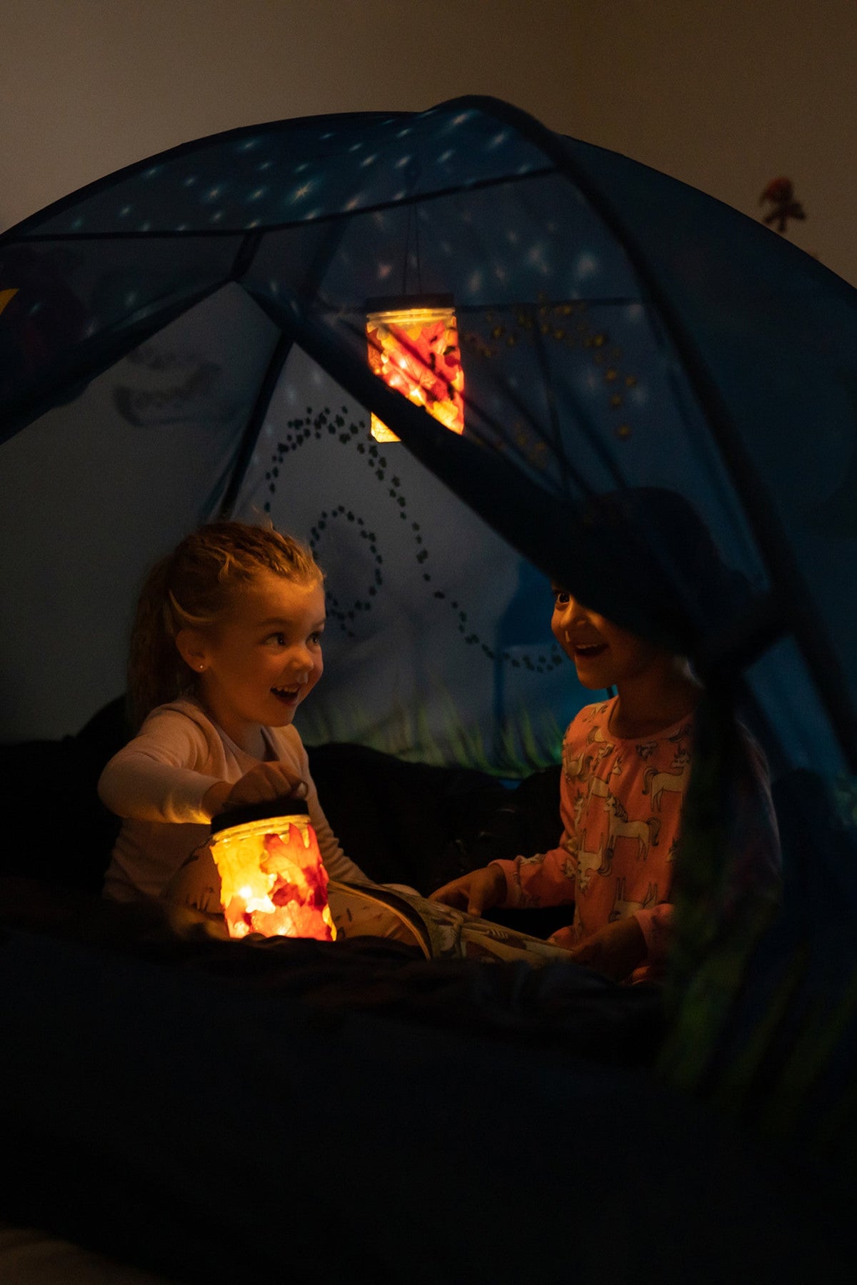 Pacific Play Tents Glow in The Dark Firefly Bed Tent, Child