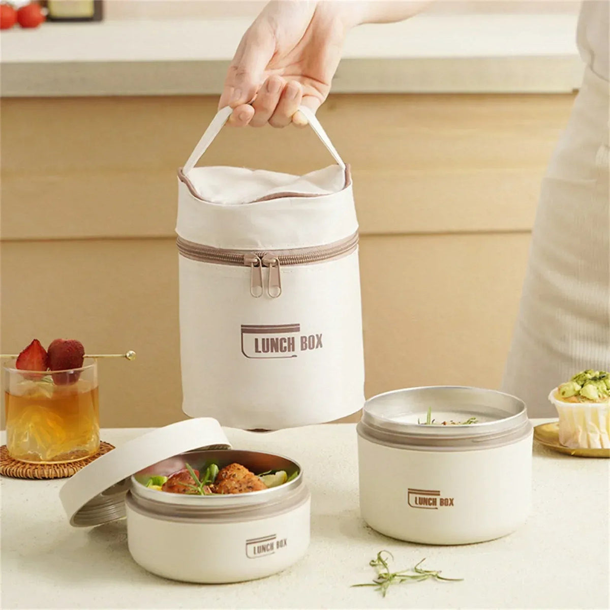 Stainless Steel insulated Lunch Box,Square Thermos Hot Food Container,Nsulated Sandwich Container,insulated Snack Containermini insulated Food Jar,Multi Function Food Container for Preserving Food