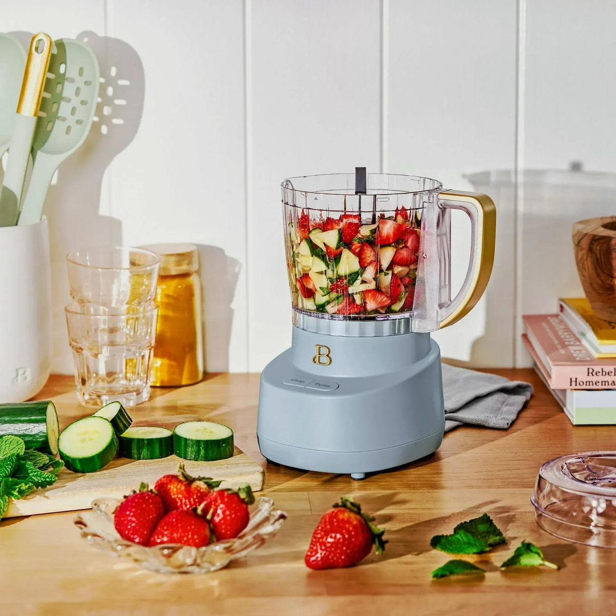 Beautiful 3-Cup Food Chopper, by Drew Barrymore