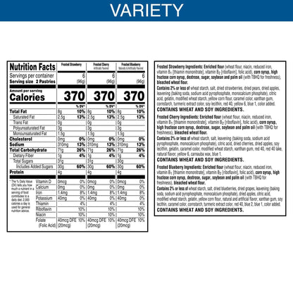 Pop-Tarts Variety Pack Toaster Pastries, Snacks Value Pack, 3.8 lb (36 Count)