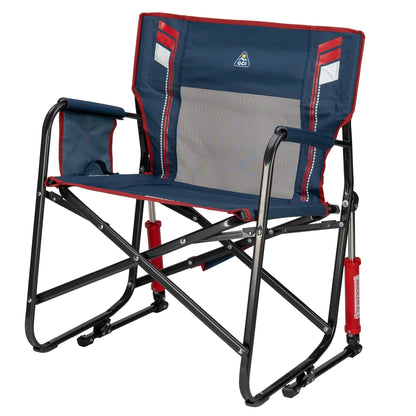 GCI Outdoor Freestyle Rocker XL Oversized Foldable Rocking Camp Chair, Americana