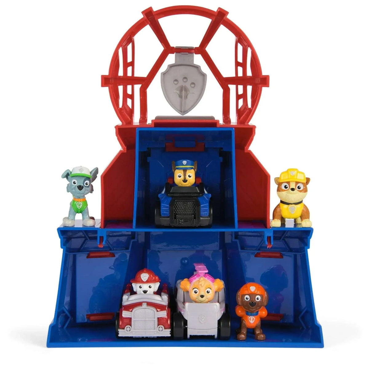 PAW Patrol, Pup Squad Mini Lookout Tower Playset, 3 Toy Cars & 3 Figures for Ages 3+