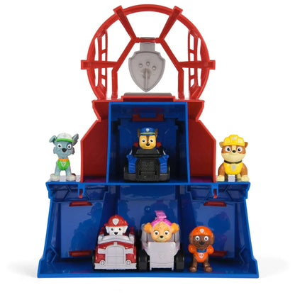 PAW Patrol, Pup Squad Mini Lookout Tower Playset, 3 Toy Cars & 3 Figures for Ages 3+