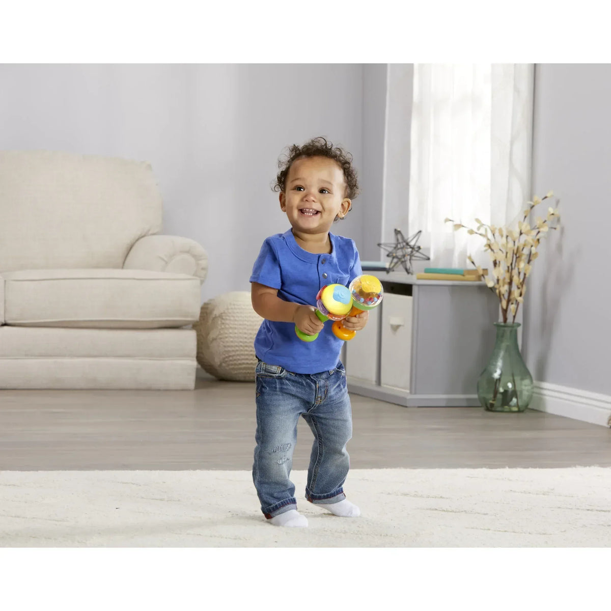 LeapFrog Learn and Groove Shakin' Colors Maracas, Bilingual Toy for Toddlers, 6-36 Months