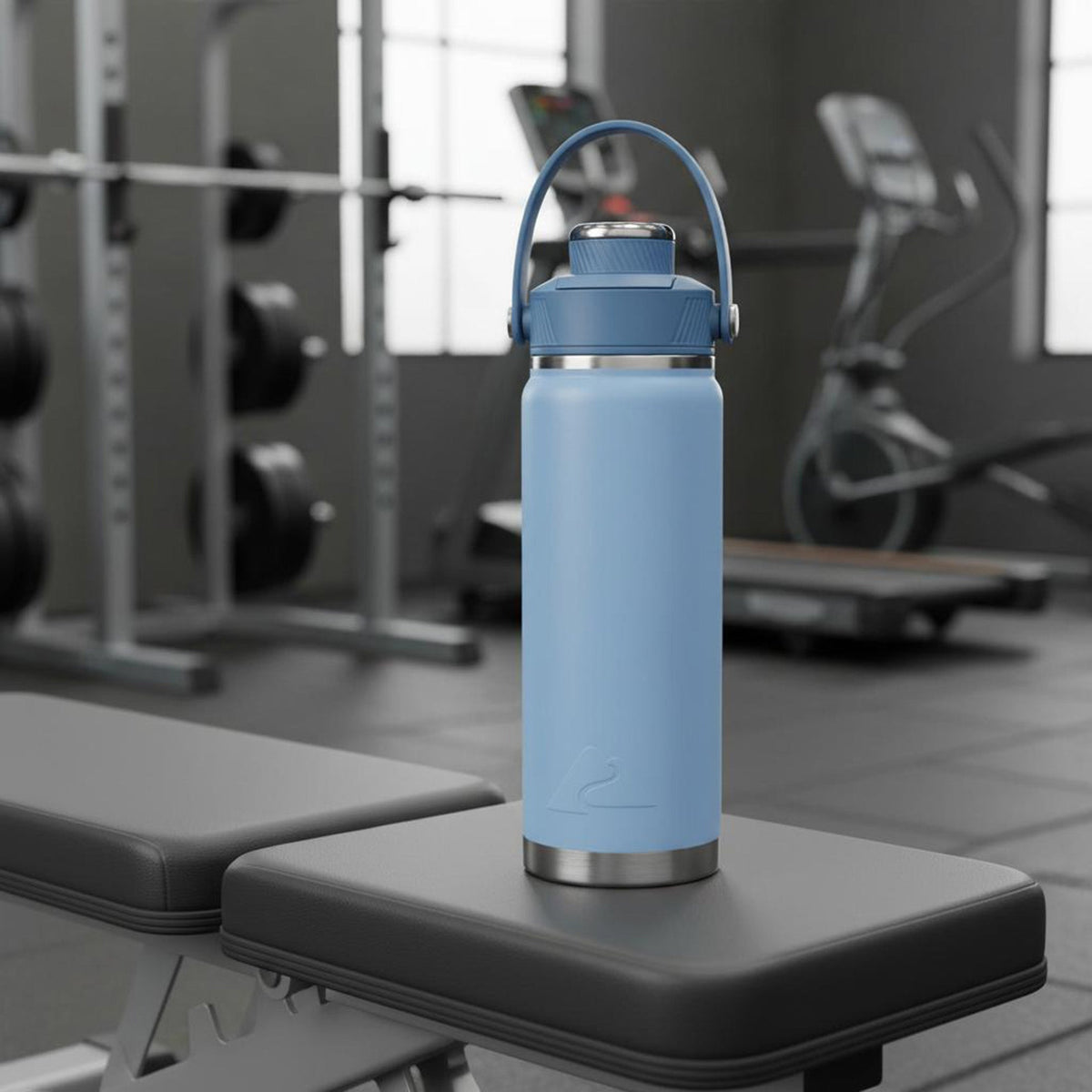 Ozark Trail 24 oz Stainless Steel Insulated Chug Water Bottle, Light Blue