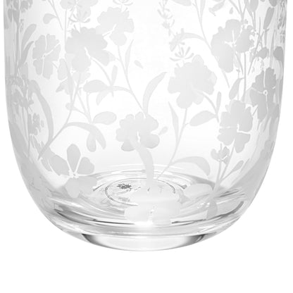 The Pioneer Woman Daisy Glass 12-Ounce Tumbler, Clear, Set of 4