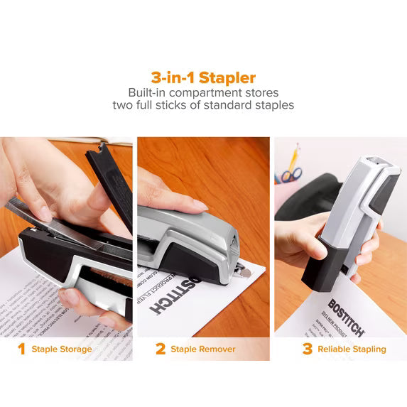 Bostitch Office Epic™ Desktop Stapler, Silver