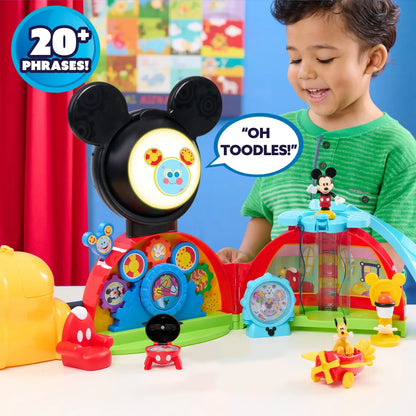 Disney Jr. Mickey Mouse 28-inch Clubhouse Deluxe Playset, 16-pieces, Kids Ages 3 and up