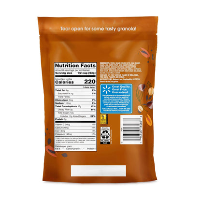 Great Value Chocolate Chip Granola, 11 oz