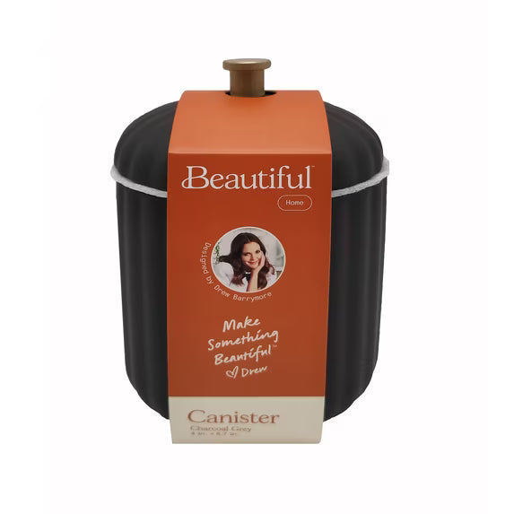 Beautiful Bathroom Canister, Gray