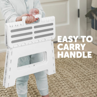 Jool Baby Click N’ Climb Locking Step Stool with Non-Slip Surface and Carry Handle, White
