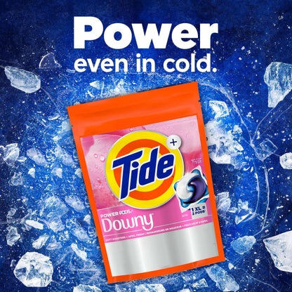 Tide Power PODS with Downy Soft Boosters Laundry Detergent Pacs, April Fresh Scent, 9 Count