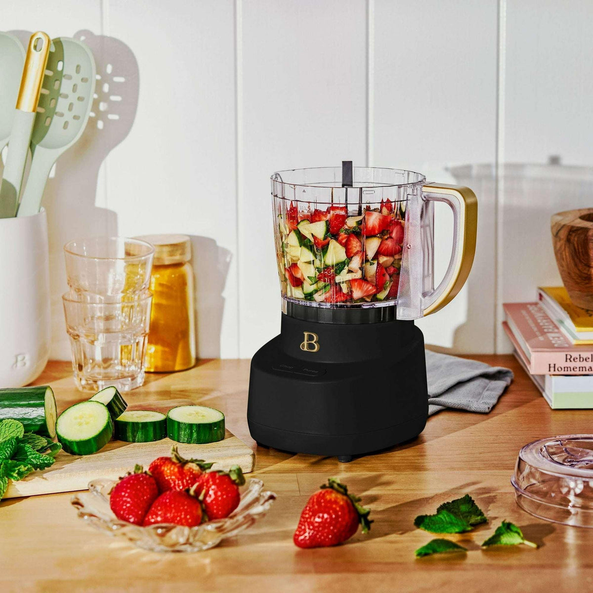 Beautiful 3-Cup Food Chopper, by Drew Barrymore
