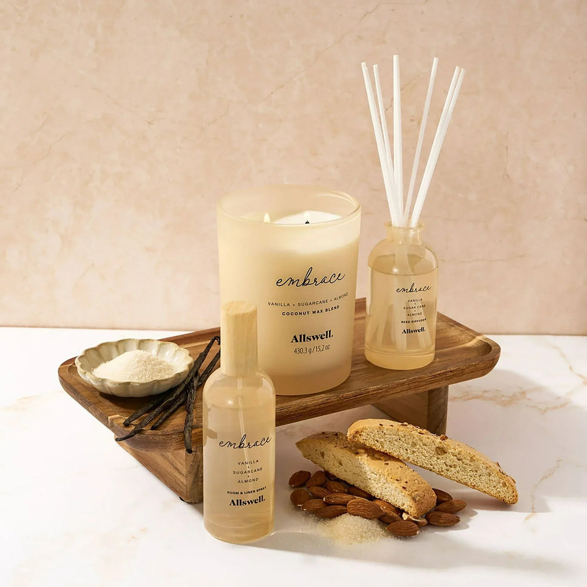 Allswell Scented 2-Wick Spa Jar Candle 15oz.