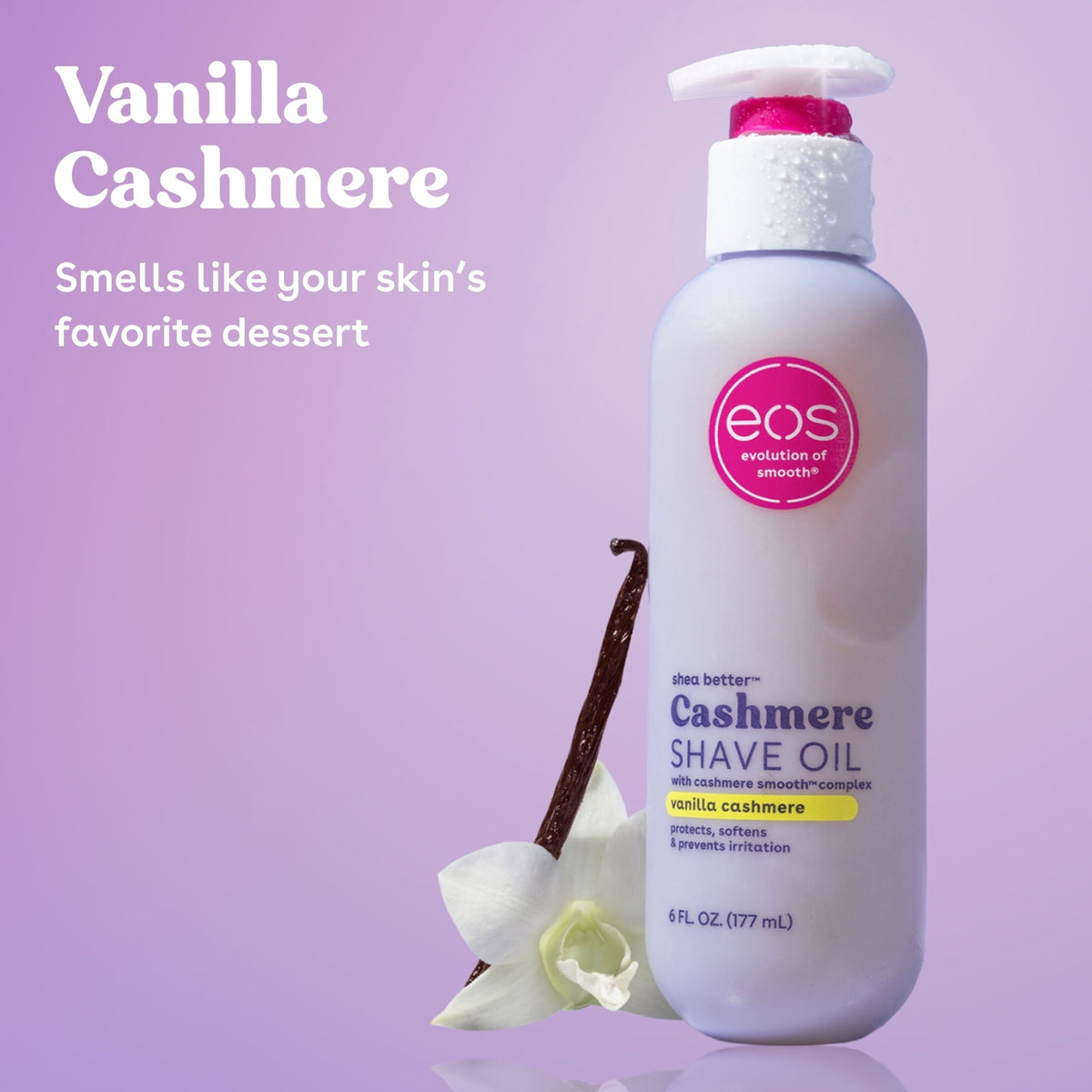 eos Cashmere Shave Oil - Vanilla Cashmere - 6 fl oz