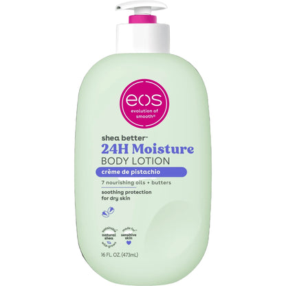 eos Shea Better Body Lotion- Creme de Pistachio, Soothes Dry Skin, 16 fl oz