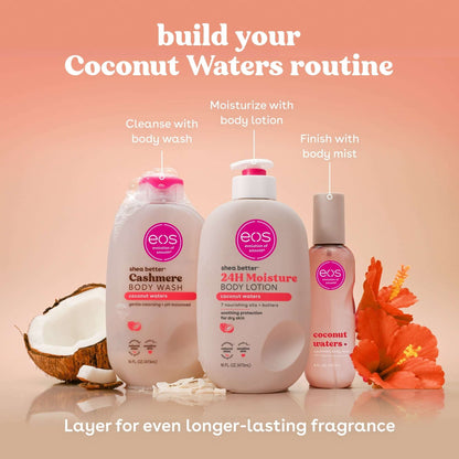 eos Shea Better Body Lotion - Coconut Waters, Made for Dryness, 16 fl oz.