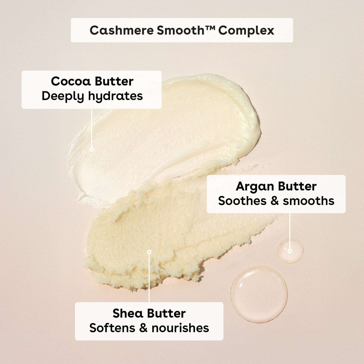 eos Vanilla Cashmere Whipped Body Butter, Rich Moisture, Deep Hydration for Dry Skin, 10 oz