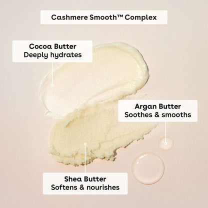 eos Vanilla Cashmere Whipped Body Butter, Rich Moisture, Deep Hydration for Dry Skin, 10 oz