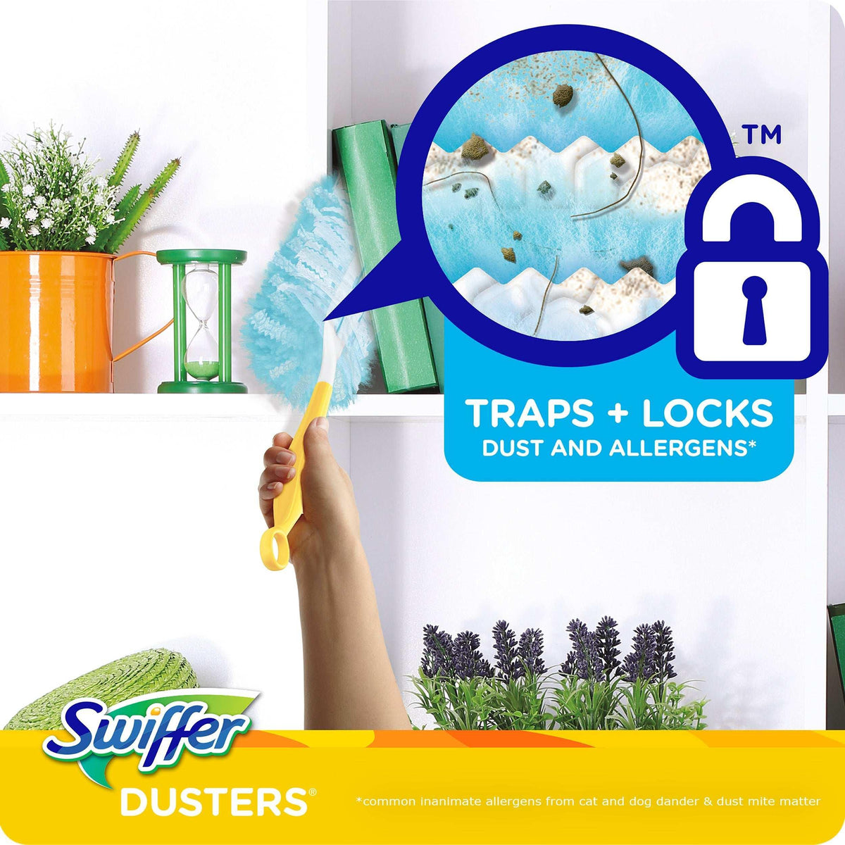 Swiffer Dusters Cleaning Kit, Feather Duster Alternative, Unscented, Includes 1 Handle + 5 Refills