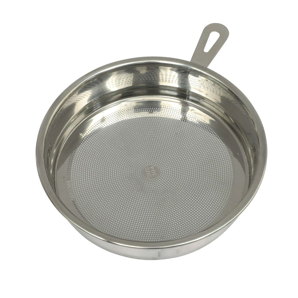 The Pioneer Woman Enamel-on-Steel Grease Strainer with Lid, Linen Speckle