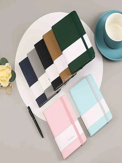 Mouliraty A7 Pocket Notebook for Office and Study, Easy to Carry, Hard Cover, Thick Paper, Green