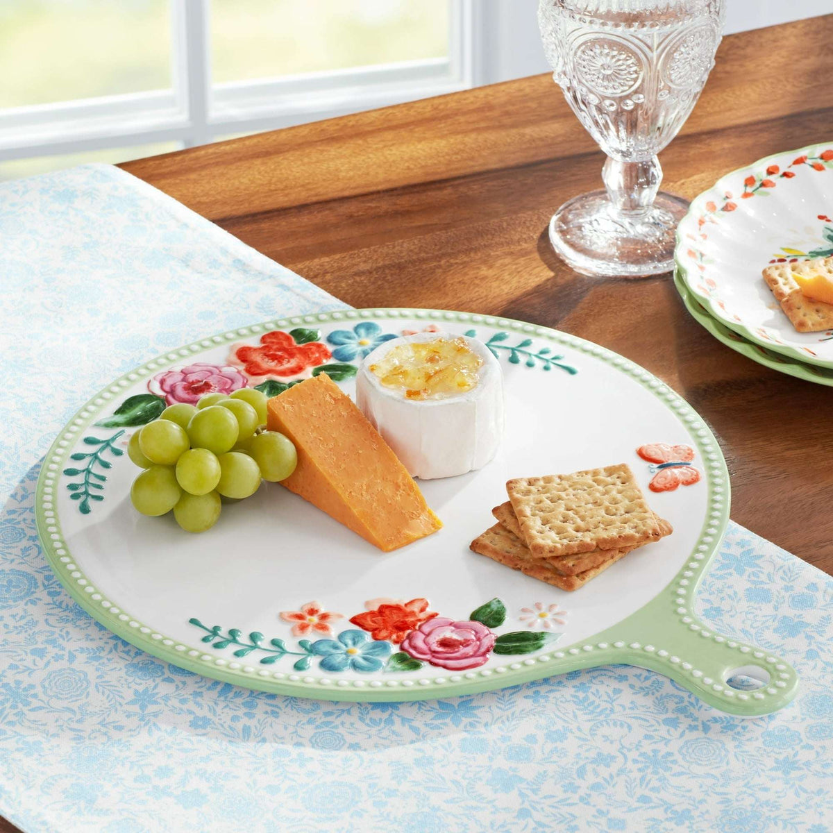 The Pioneer Woman Painted Meadow Ceramic Serving Board