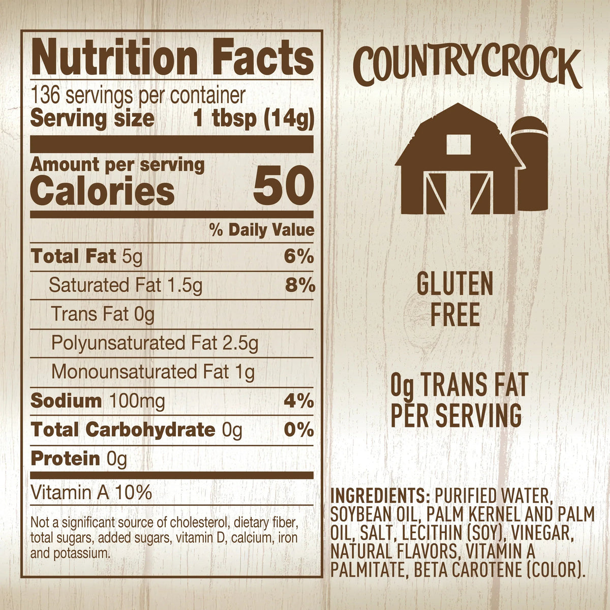 Country Crock Original Buttery Spread Tub, 67.5 oz