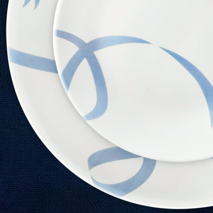 Corelle Blue Ribbons 12-Piece Glass Dinnerware Set (Service for 4)
