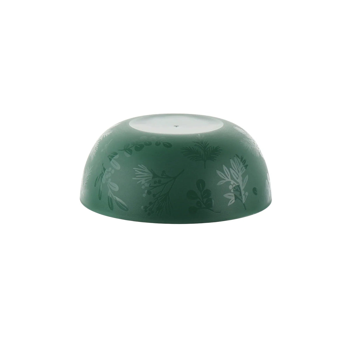 Mainstays 12-Piece Plastic Etched Holly Dinnerware Set, Green