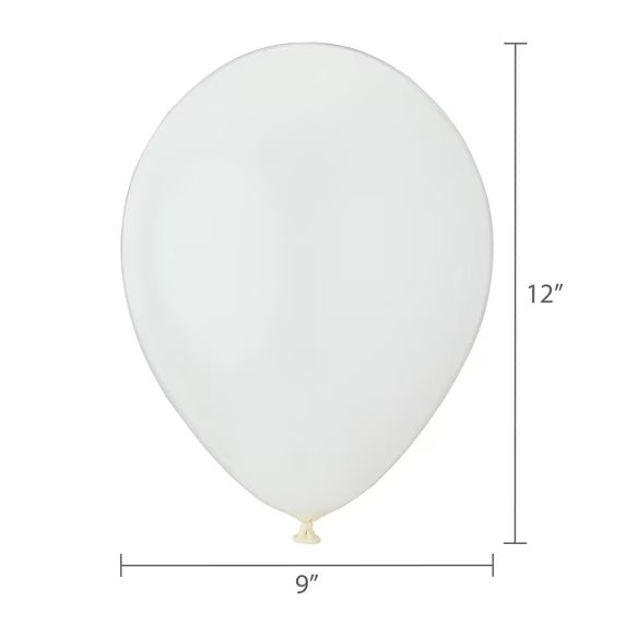 12" White Latex Balloons, 15 Pieces, by Way To Celebrate
