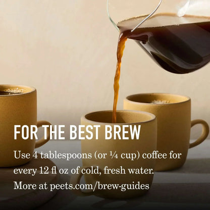 Peet's Coffee House Blend Premium Dark Roast Ground Coffee, Arabica, 10.5 oz