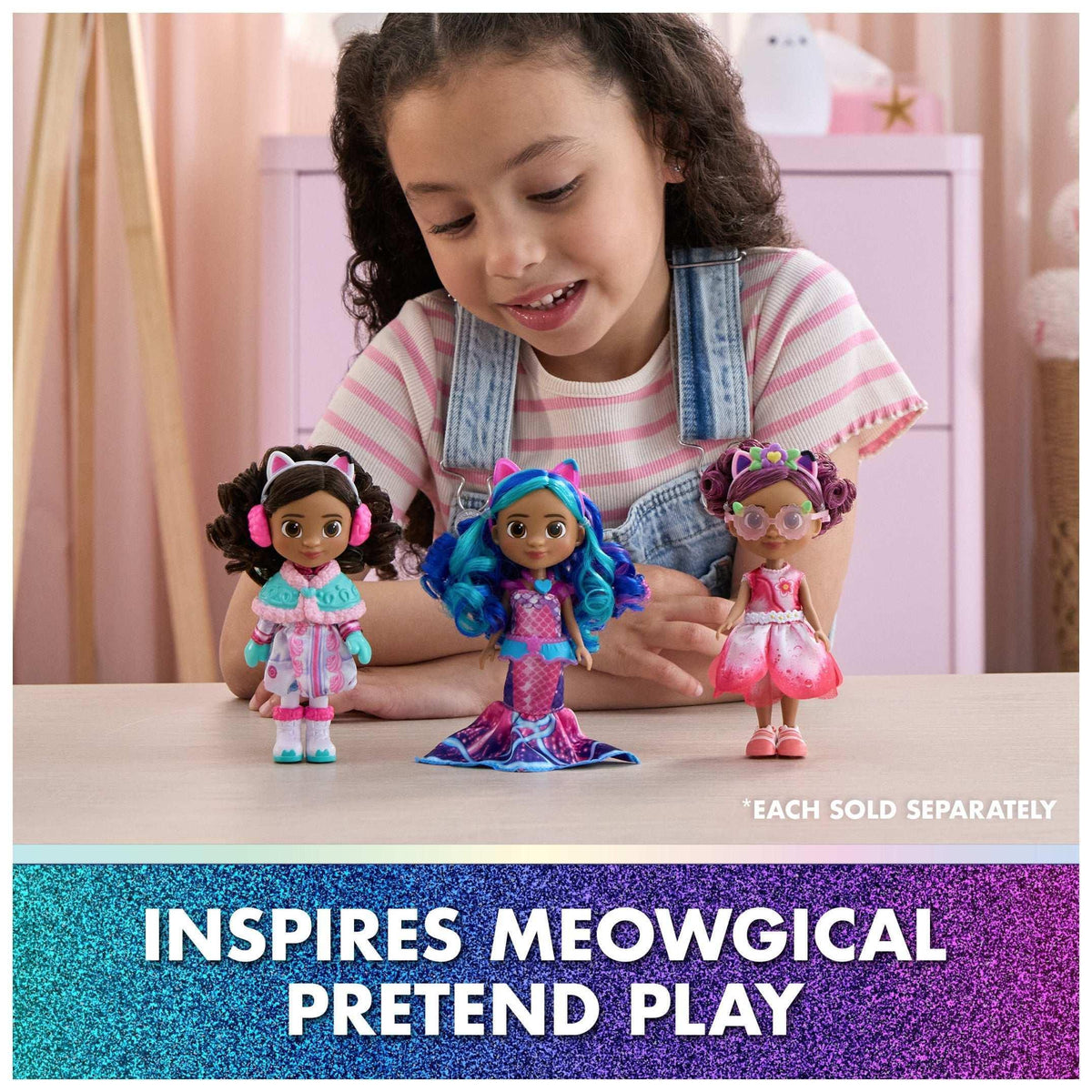 Gabby's Dollhouse: The Movie, Sweetest Treat Gabby Doll, Confection-Themed Snow Gear & Accessories,