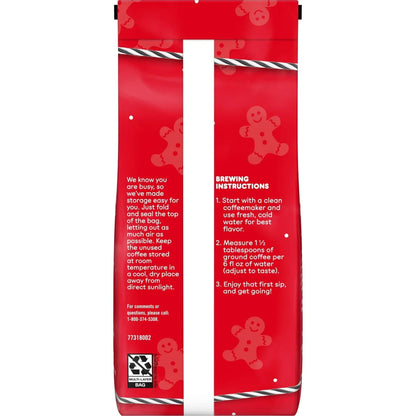 Dunkin’ Gingerbread Artificially Flavored Coffee, Ground Coffee, 11 oz Bag