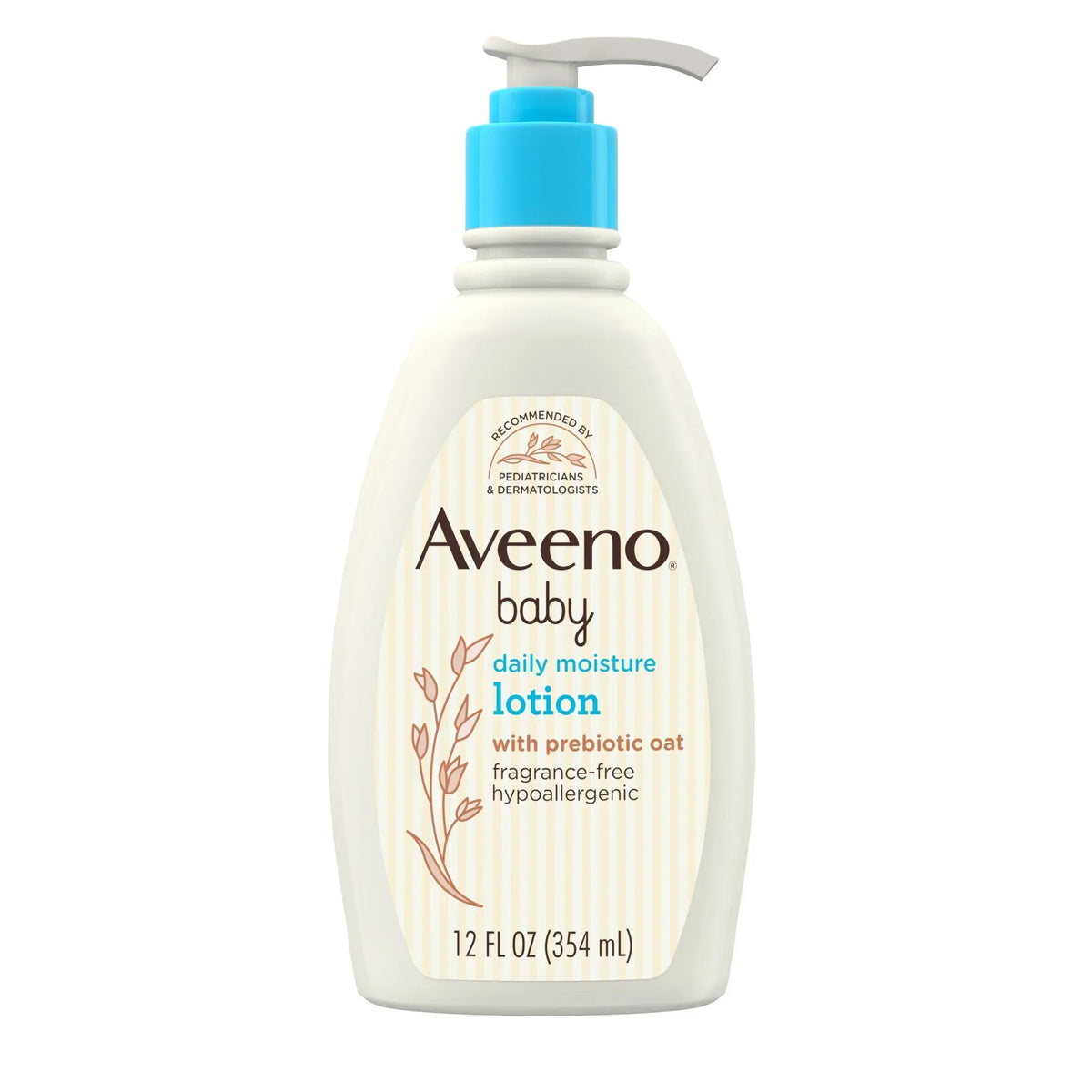 Aveeno Baby Daily Moisture Body Lotion for Baby and Toddler with Colloidal Oatmeal, 12 fl oz