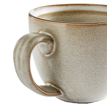 (2 pack) Better Homes and Gardens Banks Cream 14.2-ounce Stoneware Mug