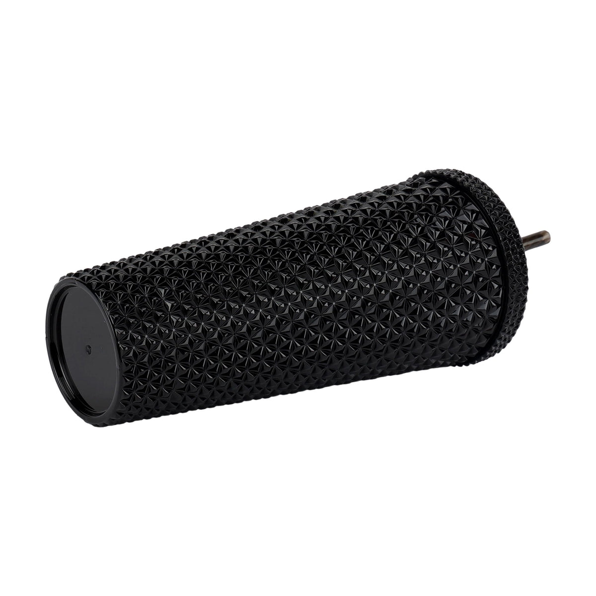Mainstays 26-Ounce Capacity Plastic Double Wall Insulated Iridescent Textured Tumbler with Straw, Black