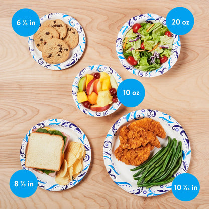 Great Value Everyday Disposable Paper Bowls, 20 oz, 50 Count