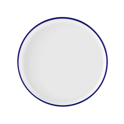 Mainstays 12-Piece Blue Rim Stoneware Dinnerware Set