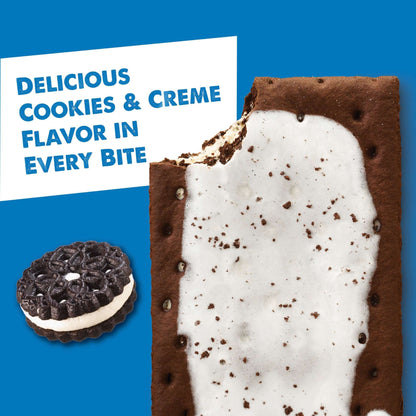 Pop-Tarts Frosted Cookies and Creme Toaster Pastries, Breakfast Foods, Shelf-Stable, 27 oz (16 Count)
