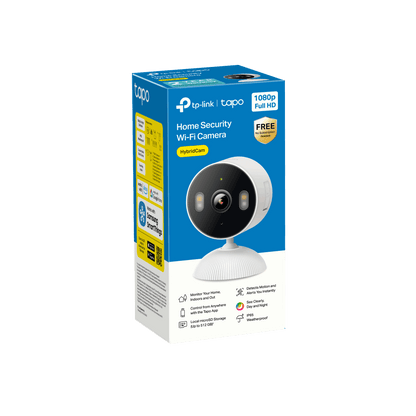 TP-Link Tapo TCW61 Indoor/Outdoor HD Security Camera with Color Night Vision, Free Smart AI Detection, No Subscription Needed, 2-Way Audio, Local Storage, Alexa & Google Home Compatible