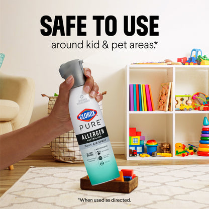Clorox PURE Allergen Neutralizer Daily Air Spray, Clean Breeze, 8 oz Bottle