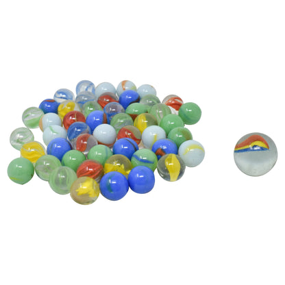 Toymendous 50 Piece Marbles, Collectible Novelty & Gag Toys, Multicolor, Children Ages 3+