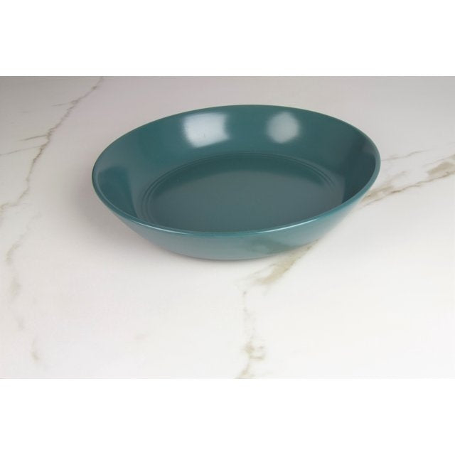 10 Strawberry Street Double Line 9.5"/36 oz Round Dinner Bowl, Set of 2, Emerald Green