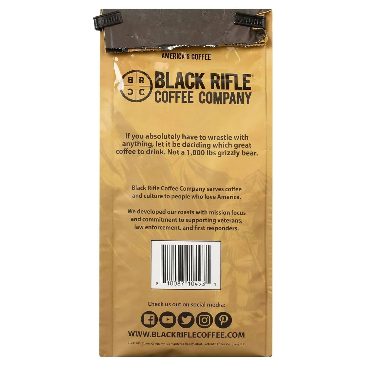 Black Rifle Coffee Company Kodiak Attack, Medium Roast, Ground Coffee, 12 oz