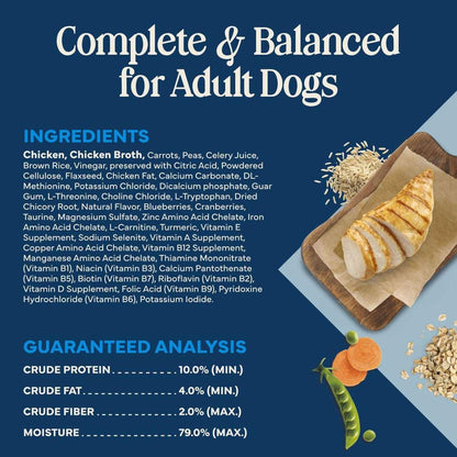 Blue Buffalo Love Made Fresh Dog Food, Refrigerated, Chunky Chicken Stew, 2-lb Tub